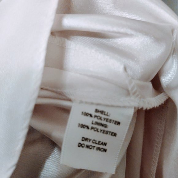 Strapless White Prom Dress Women's Sz 4 Pleated Bustier WHITE HOUSE BLACK MARKET - Picture 8 of 12